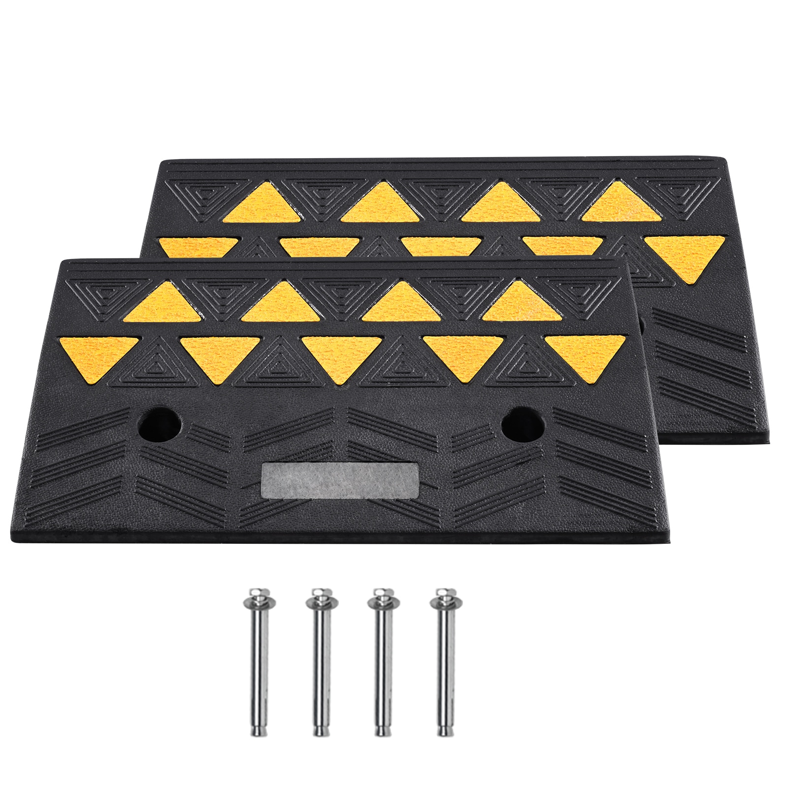 Heavy-duty Rubber Curb Ramps For Driveways And Thresholds 2 Pack_voghion.com